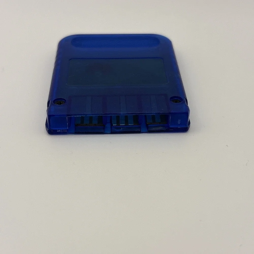 Pelican Memory Card Playstation PS Blue PS1 PS2 Console Accessory Tested